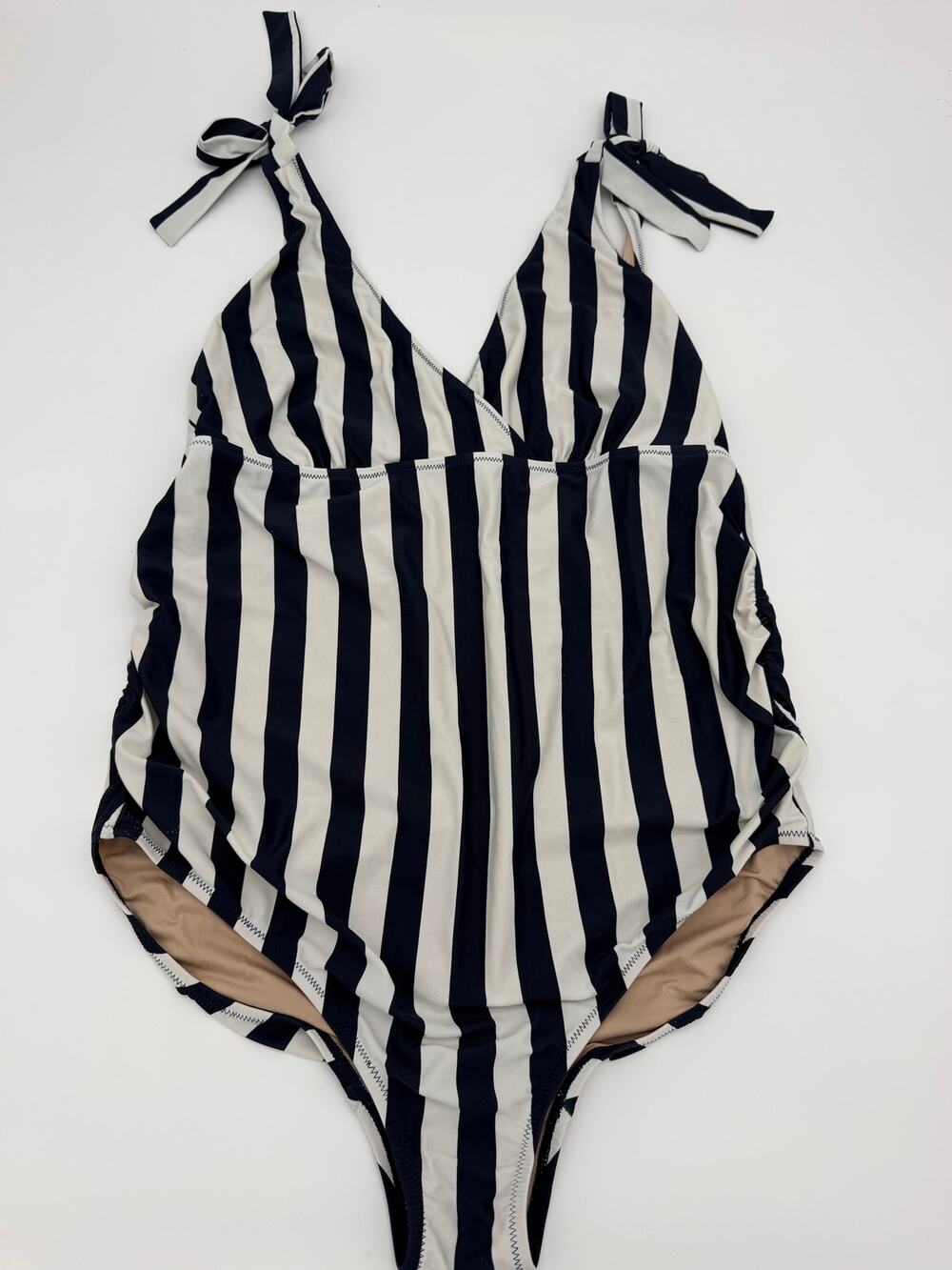 A pea in the pod halter one piece maternity swimsuit large